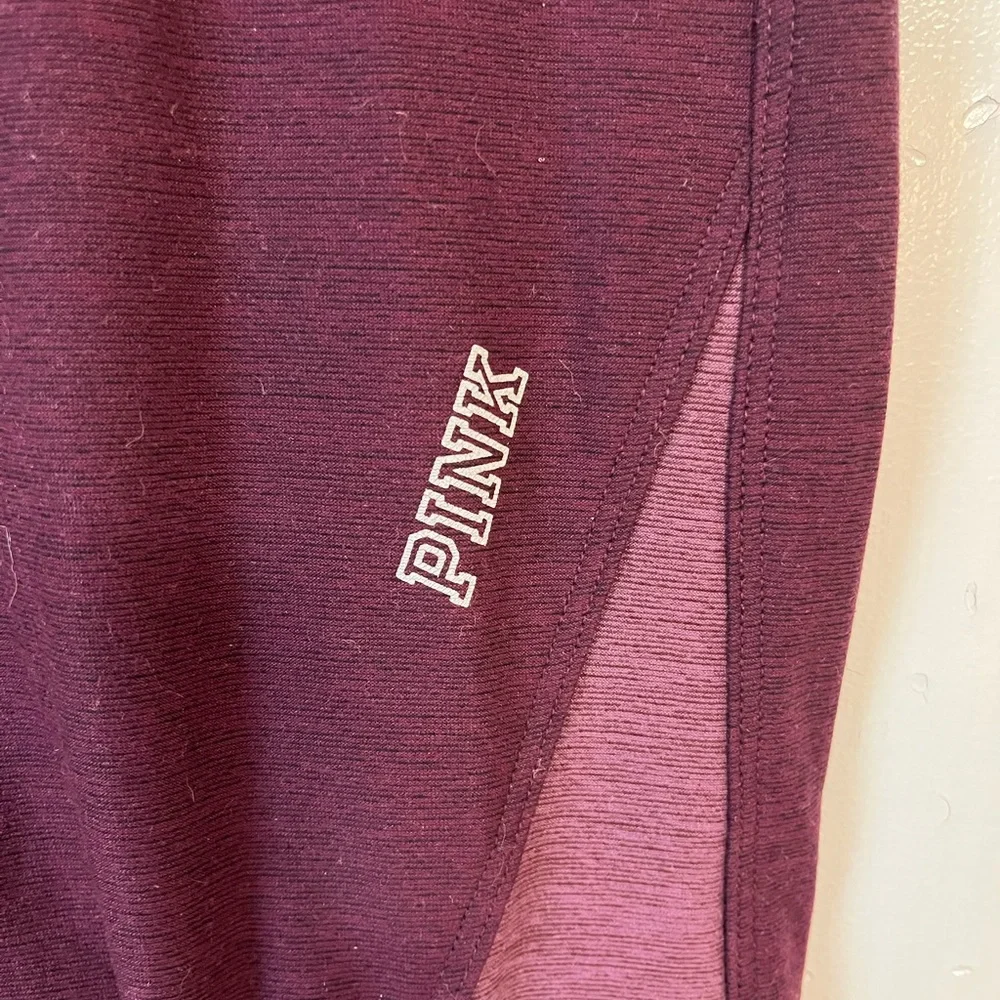 PINK COLOR BLOCK YOGA LEGGINGS - Picture 4 of 4